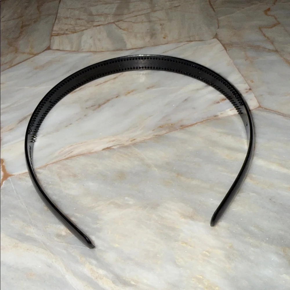 Classic‎ Black Headband for Men Minimalist Plastic Hair Accessory OS